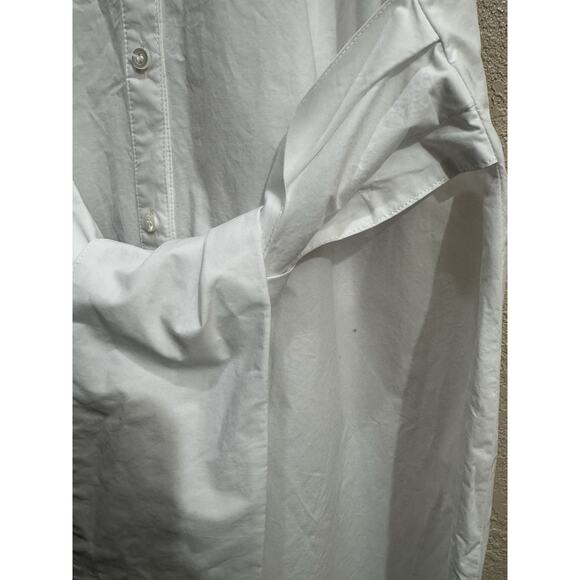 J.McLaughlin White Solid Anka Embroidered Midi Dress Size L - Picture 8 of 8